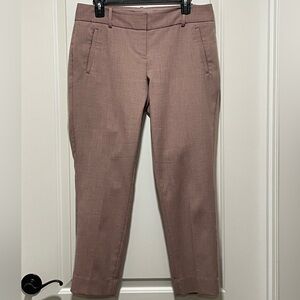 The Limited Blush Pink Heather Sz 8 Women's Ankle Business Casual Pants Stretch